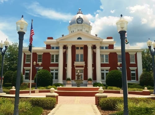 The 1909 historic Pasco County courthouse is a Dade City icon and is registered on the the U.S. National Register of Historic Places.
