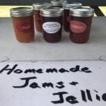Homemade Jams and jellies in jars