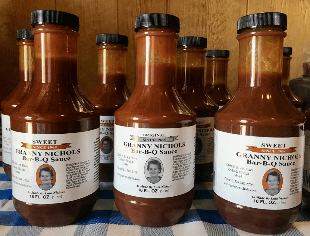 Bottles of Bar B Q Sauce