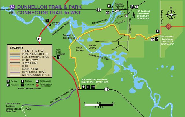 Withlacoochee-Dunnellon connector Trail Map