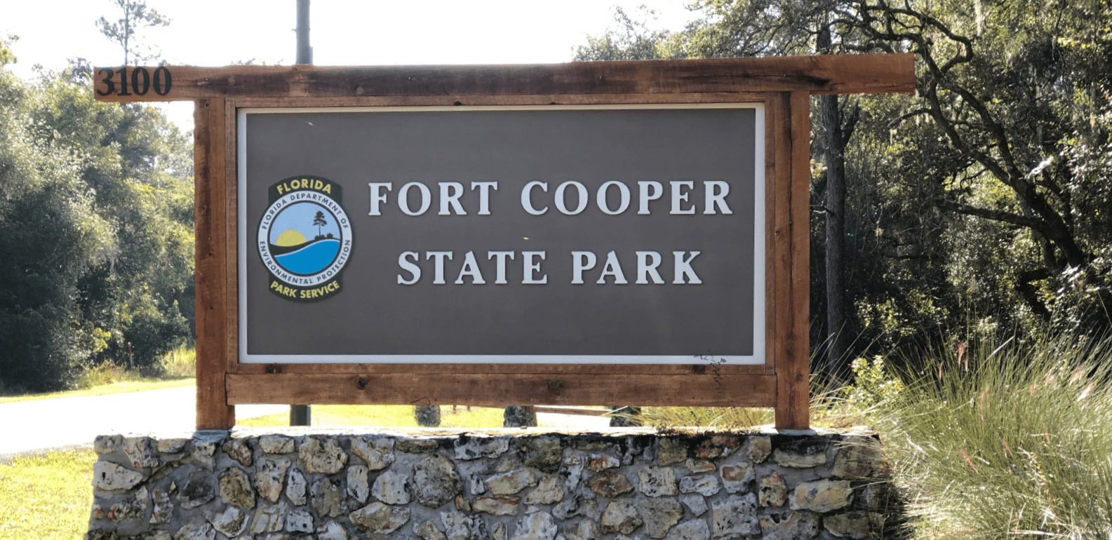 fort cooper state park sign