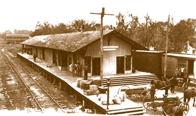 the 1885 Brooksville Depot