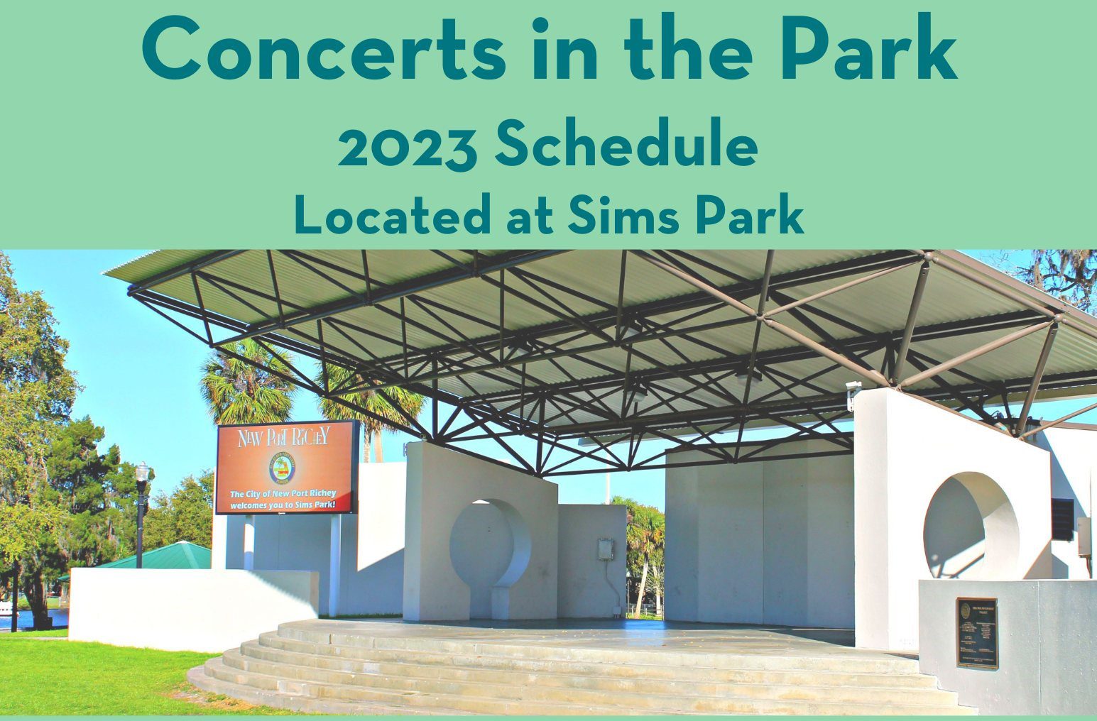 new port richey 2023 concerts in the park series