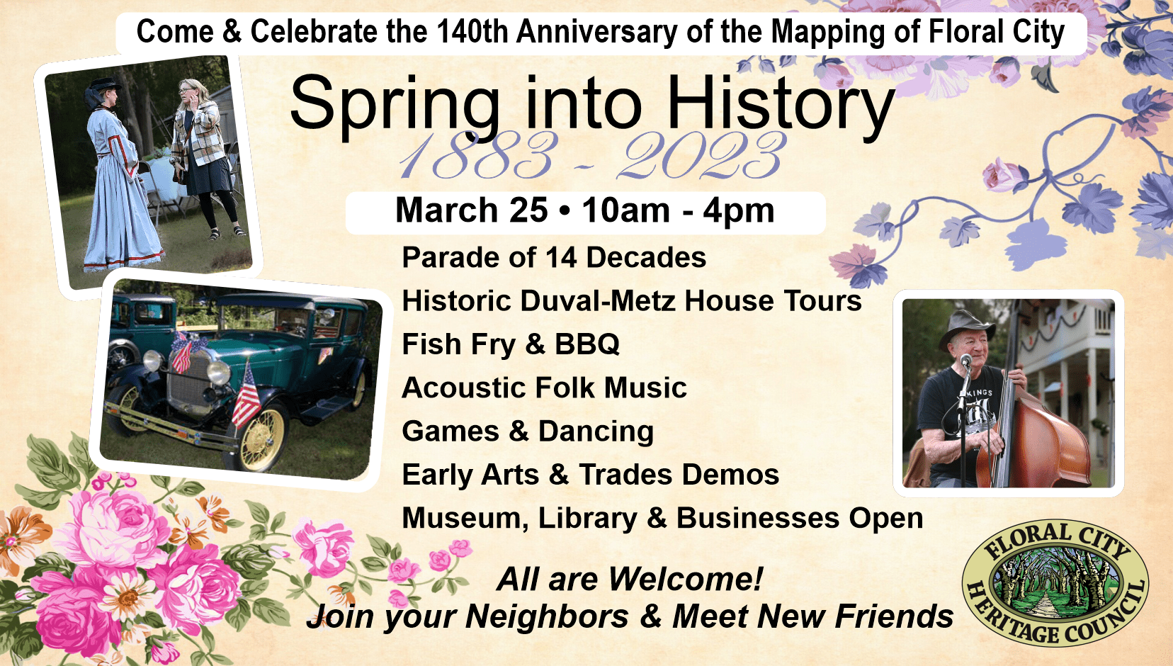 floral city spring into history 2023