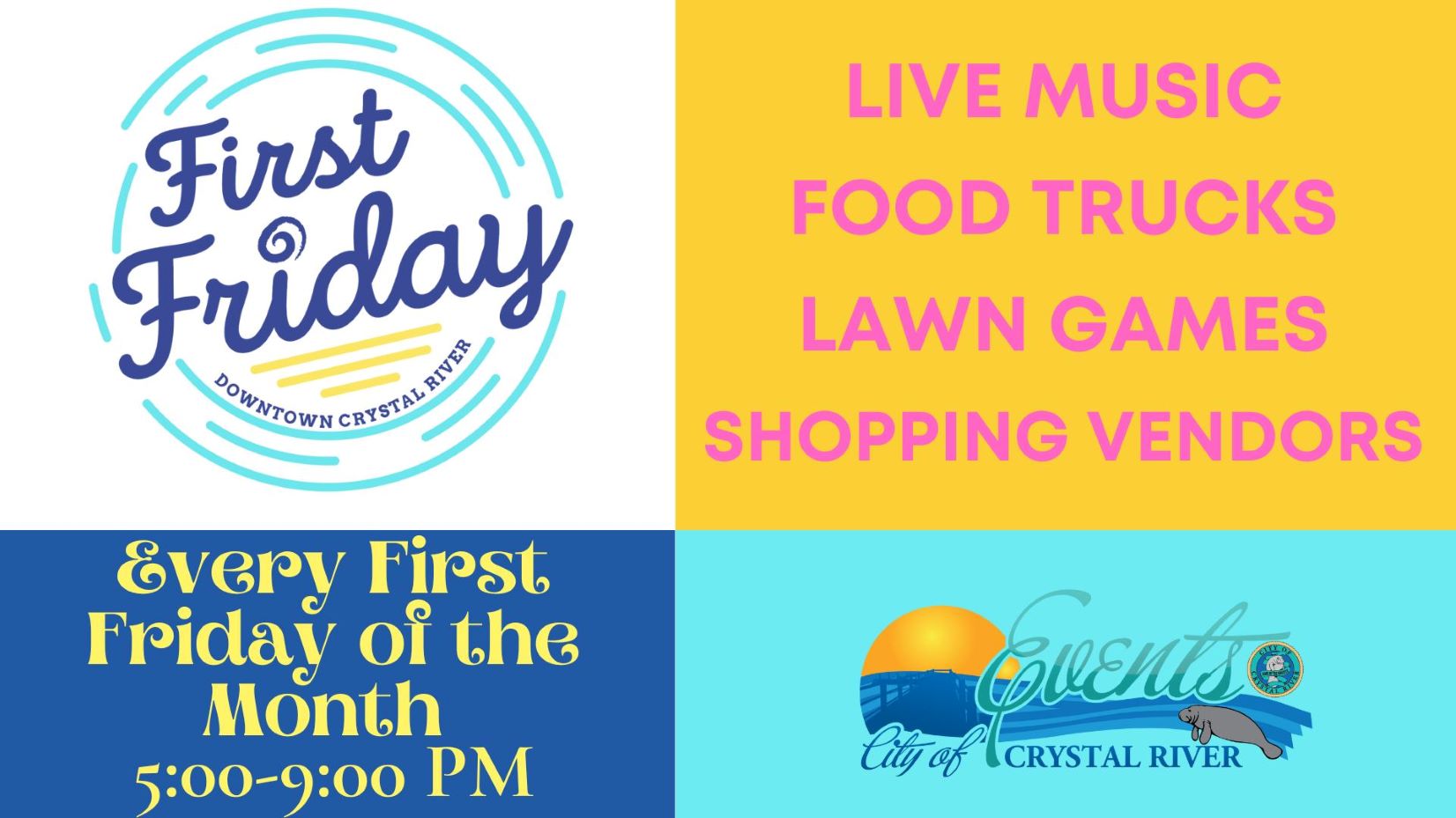 city of crystal river first friday 2023
