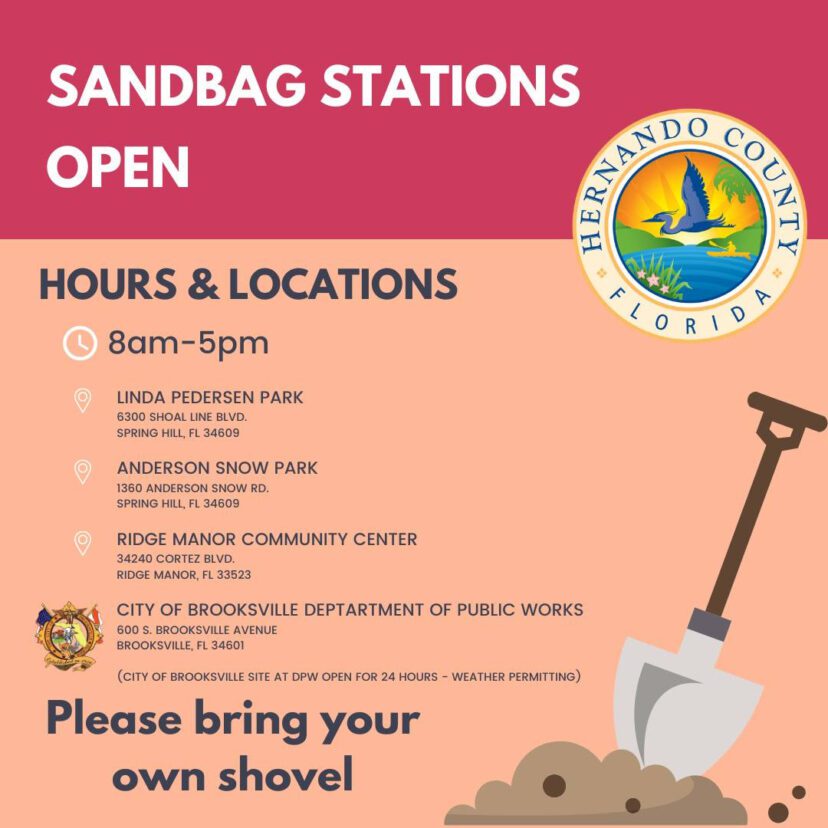hernando county sandbag stations open