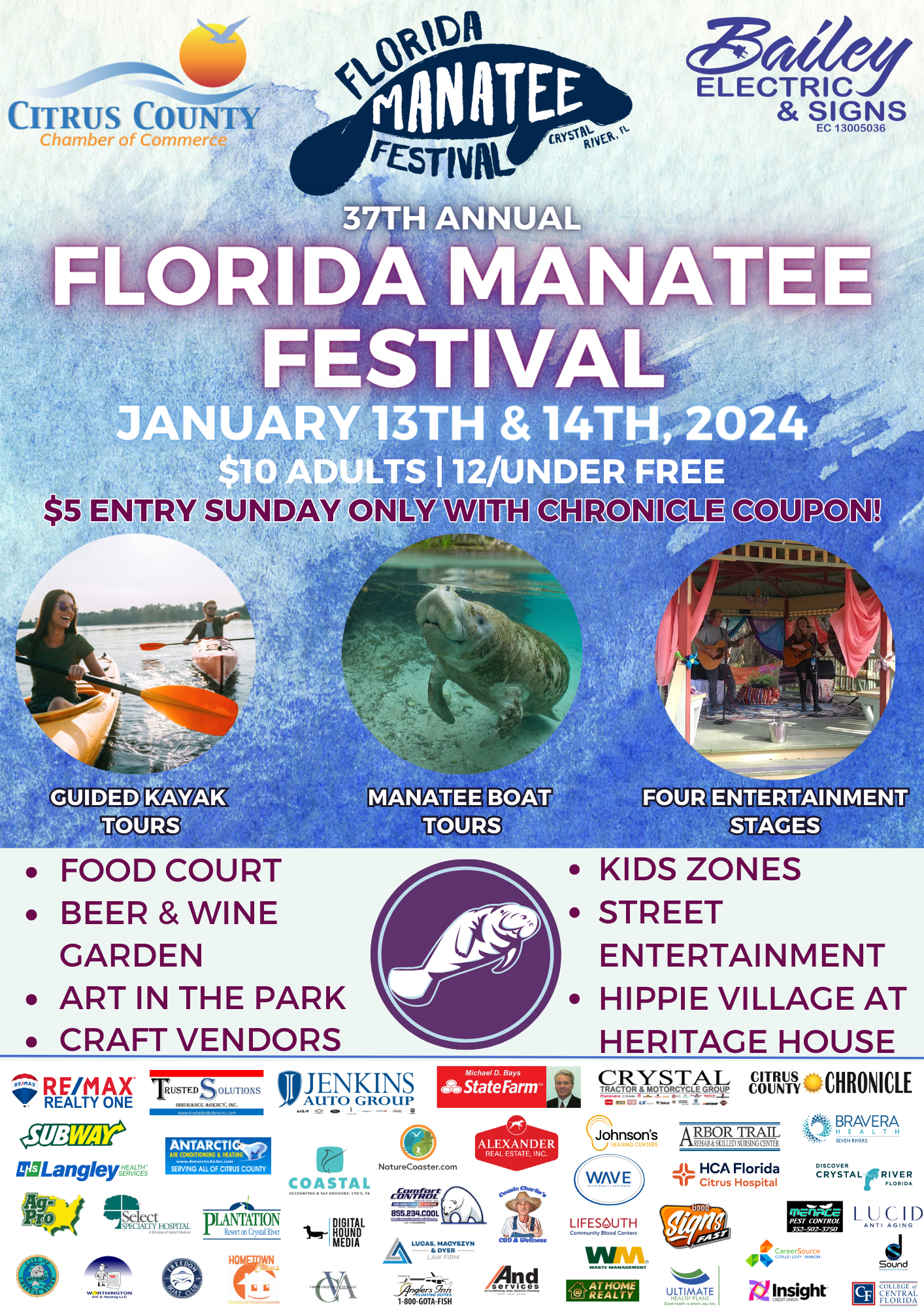 37th Annual Florida Manatee Festival