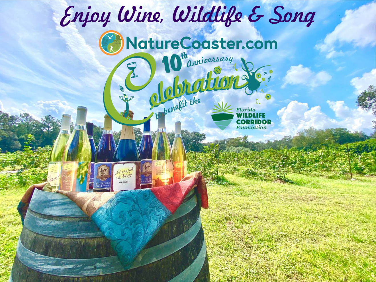 You are Invited to the Nature Coast Celebration April 6 for Art, Food, Wine & Music for a Great Cause